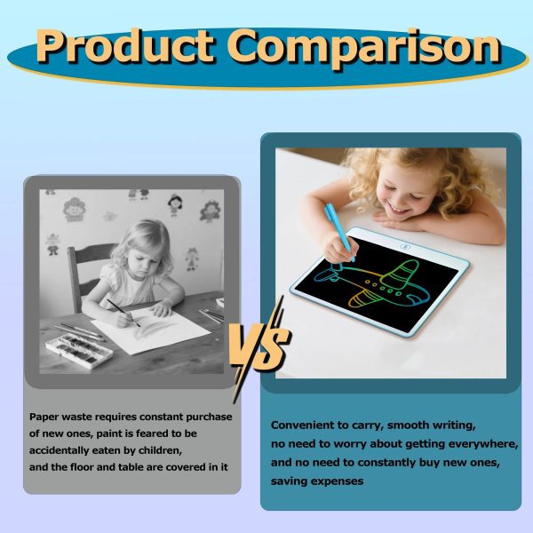 13″ Color LCD Doodle Board — Erasable Writing Tablet, Eye-Safe, Mess-Free Fun - Image 9