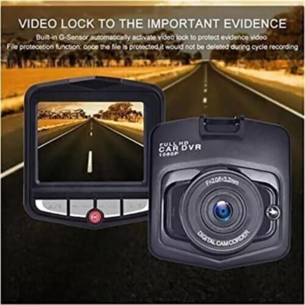 1080p Dash Cam — 2.4″ Screen, 170° Wide, Night Vision, G-Sensor (Front/Rear Mount) - Image 5