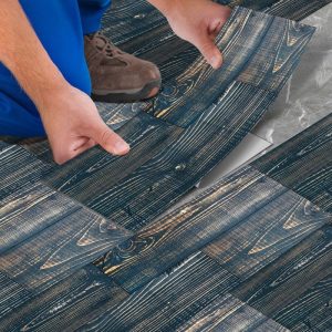 Peel-&-Stick Wood-Grain Floor Tiles — Waterproof, Wear-Resistant, DIY-Friendly