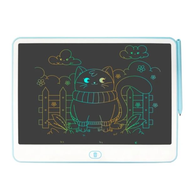 13″ Color LCD Doodle Board — Erasable Writing Tablet, Eye-Safe, Mess-Free Fun