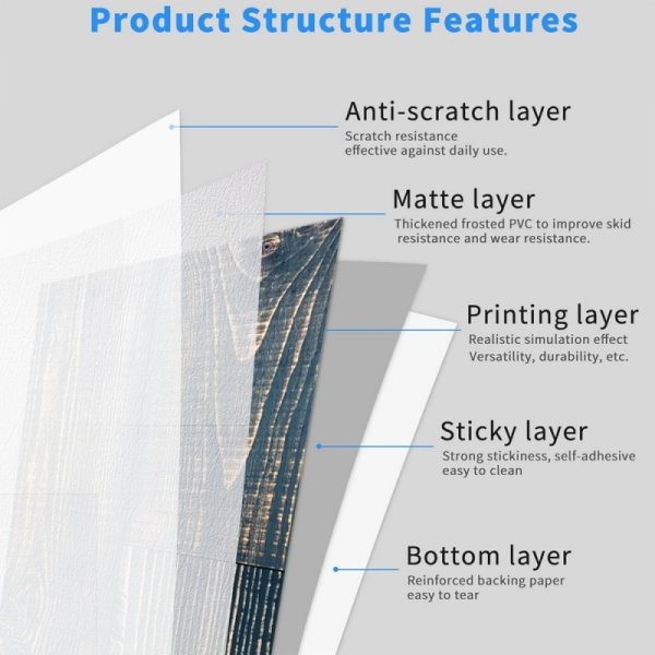 Peel-&-Stick Wood-Grain Floor Tiles — Waterproof, Wear-Resistant, DIY-Friendly - Image 8