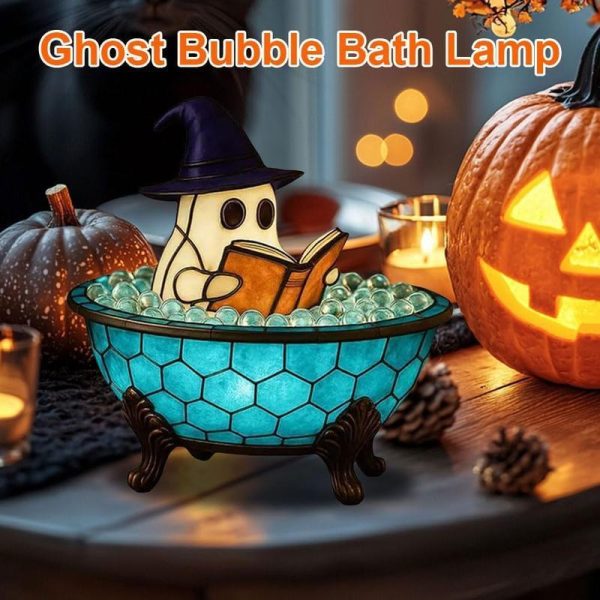 Glow-in-the-Dark Bubble-Bath Ghosts — 3D Halloween Bathroom Statues - Image 3