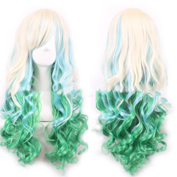 Harajuku Long Curly Color Wig — Heat-Friendly Synthetic, Cosplay Ready - Image 9