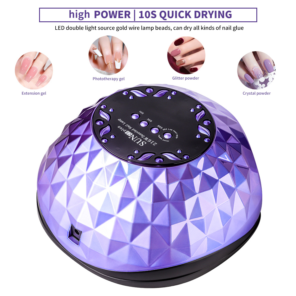 Nail Lamp Dryer for Gel Polish — Auto Sensor, 4 Timers, Large Space, Removable Base 8 Nail Lamp Dryer for Gel Polish — Auto Sensor, 4 Timers, Large Space, Removable Base - Image 8