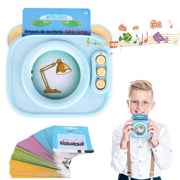 Bilingual Talking Flash Cards — 224 Sight Words with Audio (Blue or Pink) - Image 2