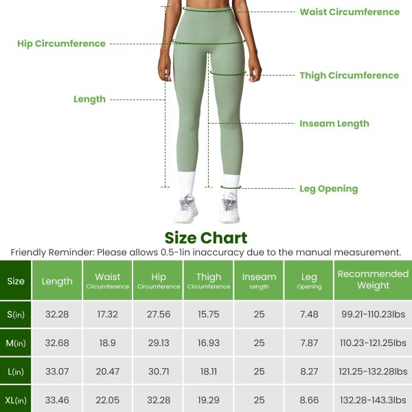 Women’s High-Waist Workout Leggings — 25" Inseam, Tummy Control, No Front Seam - Image 10