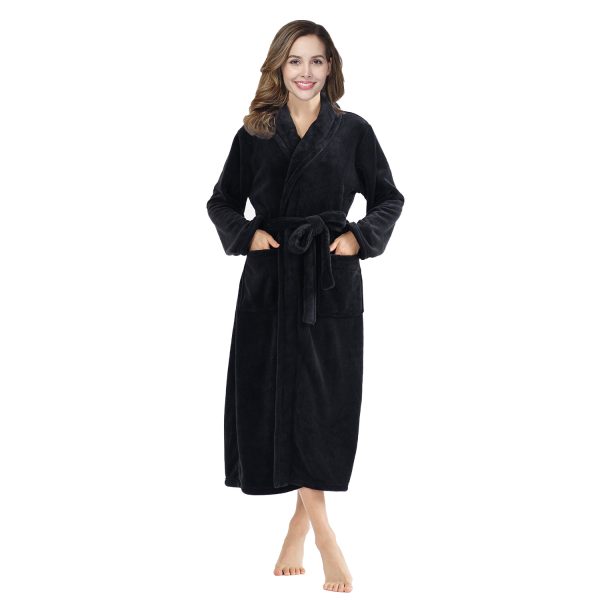 RONGTAI Plush Fleece Long Robe - Image 6