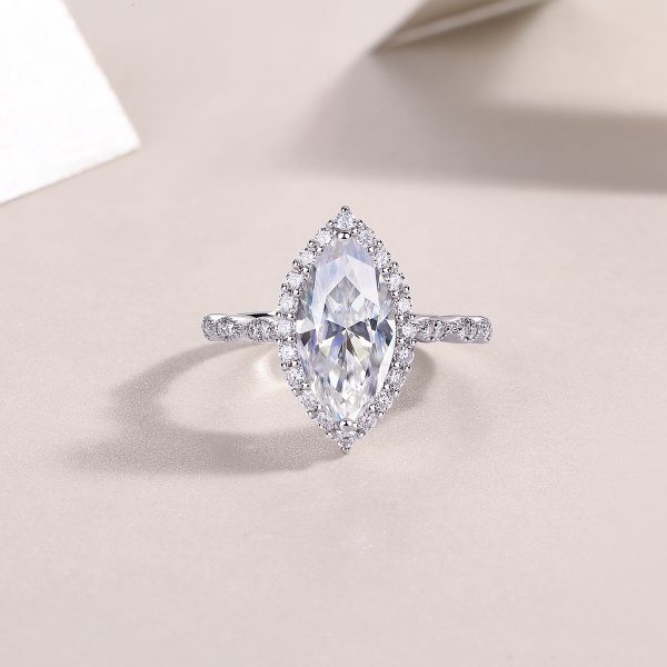 The Realm of Delight Moissanite Ring — S925 Sterling Silver, Platinum-Plated, Diamond-Like Brilliance - Image 7