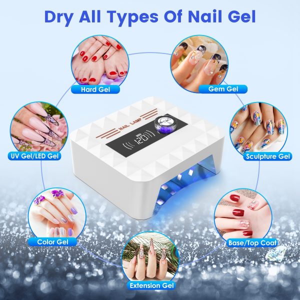 Cordless 120W UV/LED Nail Lamp — 30-Bead Quick Cure, 1–120s Timer, Rechargeable - Image 7