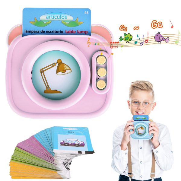 Bilingual Talking Flash Cards — 224 Sight Words with Audio (Blue or Pink) - Image 3