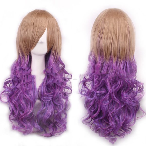 Harajuku Long Curly Color Wig — Heat-Friendly Synthetic, Cosplay Ready - Image 8
