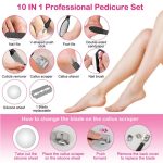 17-Piece Electric Foot Callus Remover Kit — 2-Speed LED Display, Complete Pedicure Set