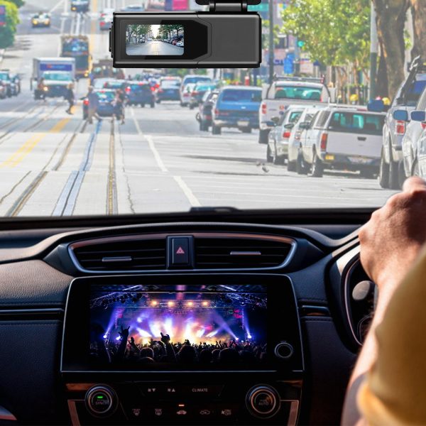 2K Front Dash Cam with Wi-Fi — 140° Wide View, Night Vision, Loop Recording, 32GB Card Included - Image 2