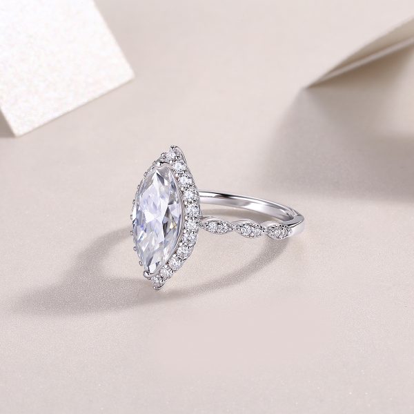 The Realm of Delight Moissanite Ring — S925 Sterling Silver, Platinum-Plated, Diamond-Like Brilliance - Image 2