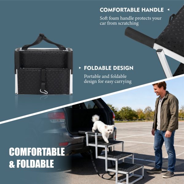 Foldable Dog Ramp for Cars & SUVs — 250 lb Support, Non-Slip, Lightweight - Image 3