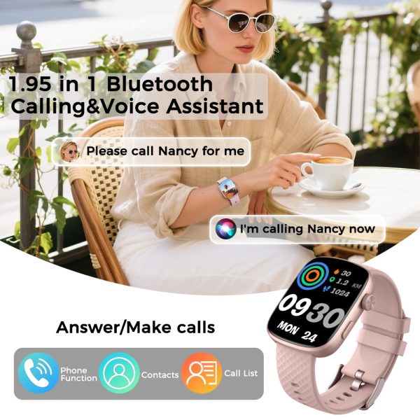 1.95″ Call-Ready Fitness Smartwatch — 100+ Sports, 7–10 Day Battery - Image 2