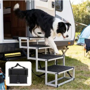 Foldable Dog Ramp for Cars & SUVs — 250 lb Support, Non-Slip, Lightweight