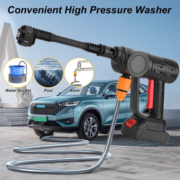Cordless Pressure Washer — 1000 PSI, 6-in-1 Nozzle, 21V Dual Batteries, Foam Cannon - Image 10