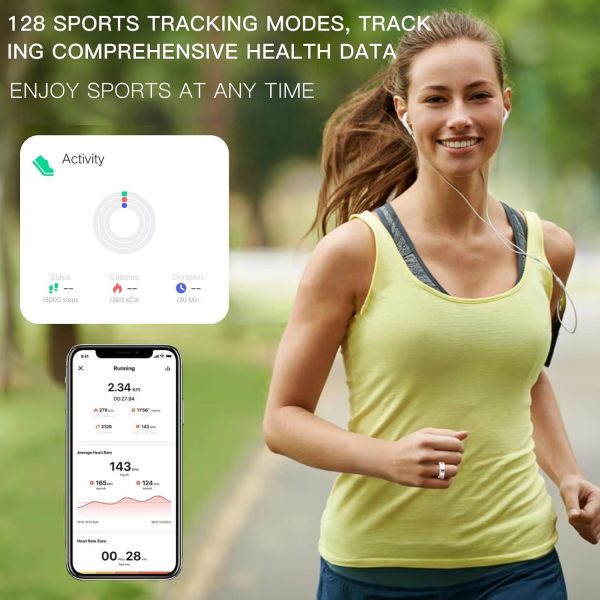 Smart Ring with Sparkle — Heart-Rate, Sleep & Fitness Tracking, IP68, No Subscriptions - Image 3