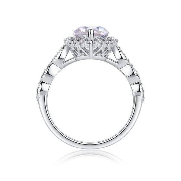 The Realm of Delight Moissanite Ring — S925 Sterling Silver, Platinum-Plated, Diamond-Like Brilliance - Image 5