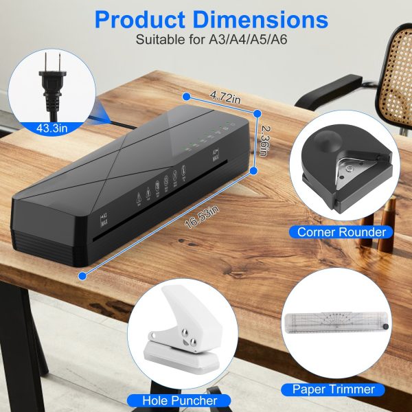 13" Hot & Cold Laminator — A3/A4, 60-Second Warmup, Jam-Release, Auto-Off - Image 7