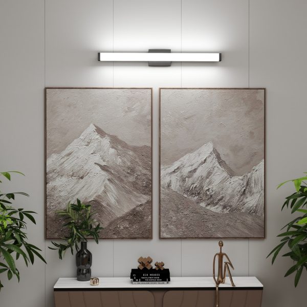 33" Black Bathroom Vanity Light — Modern 18W LED, Cool White 6000K - Image 4