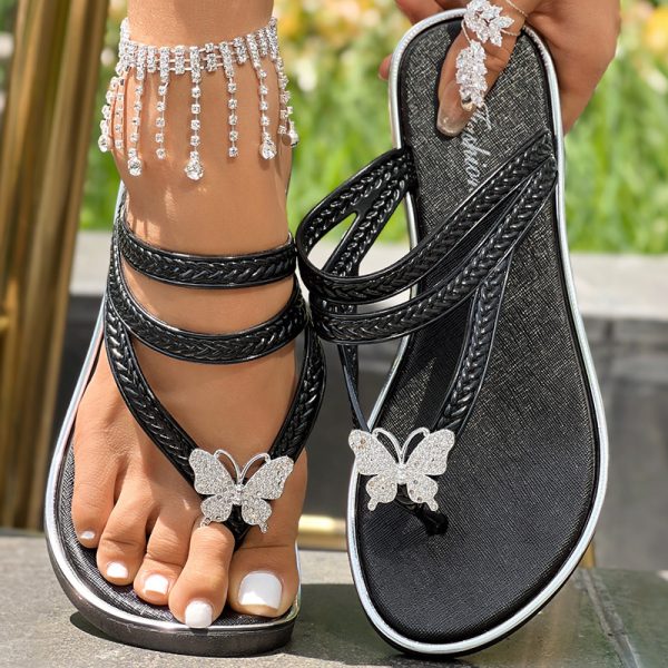 Floral-Print Flip-Flops — Lightweight PVC Beach Sandals - Image 6