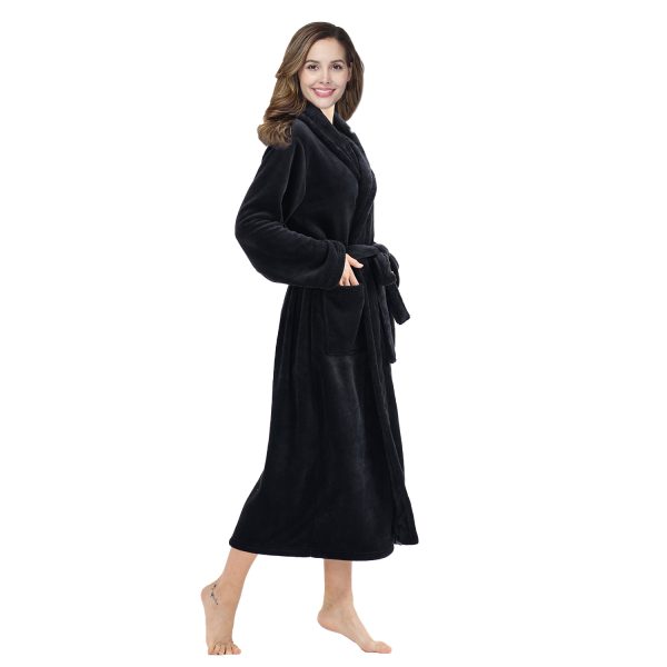RONGTAI Plush Fleece Long Robe - Image 10