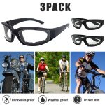 3-Pack Clear Riding Glasses — Wind-Resistant, Lightweight, Ready for the Road