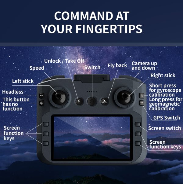 4DRC M7 GPS 4K Drone — Brushless, FPV Screen Remote, 45-min Bundle, Sub-250 g - Image 3