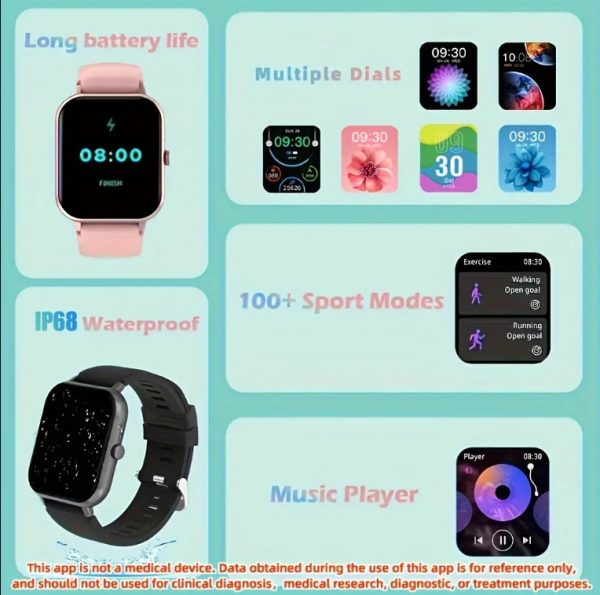 ZL54CJ Square Smartwatch with Bluetooth Calling — iOS & Android - Image 6