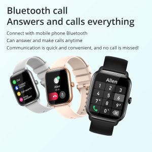 Full-Screen Smartwatch — 1.9" Display, Heart-Rate & SpO₂, Bluetooth Calls, Step + Sleep Tracking