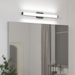 33" Black Bathroom Vanity Light — Modern 18W LED, Cool White 6000K
