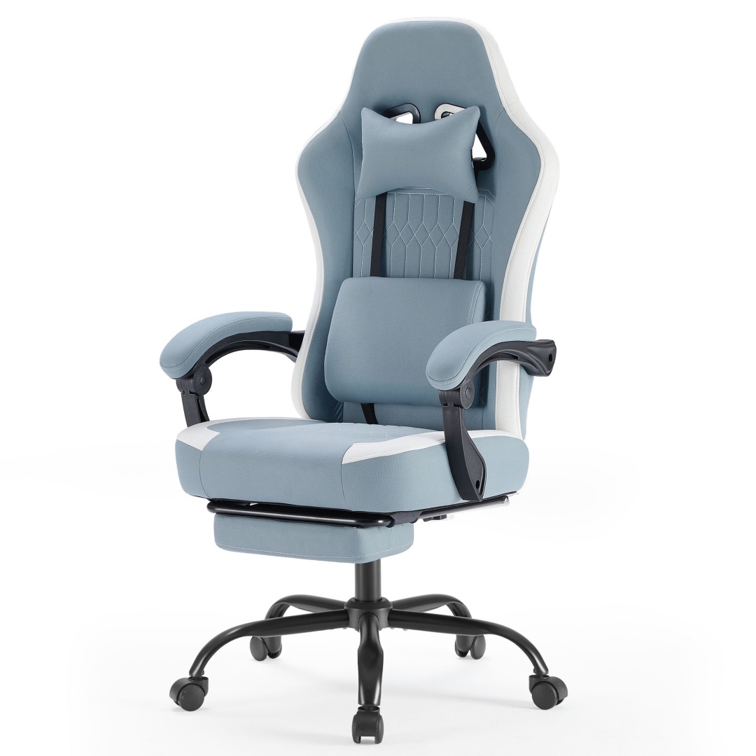 Ergonomic Gaming Chair — Pocket-Spring Seat, 90–135° Recline, Headrest & Footrest 5 Ergonomic Gaming Chair — Pocket-Spring Seat, 90–135° Recline, Headrest & Footrest - Image 5