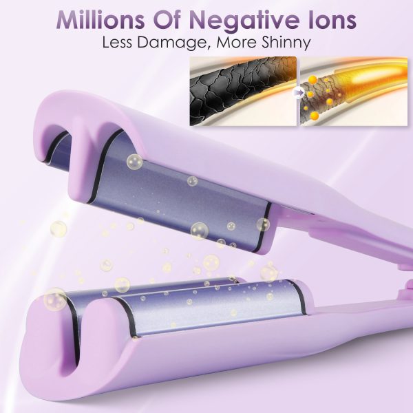1.41" Ceramic Hair Waver — Fast Heat, 5 Temps, Dual-Voltage, Anti-Scald - Image 7
