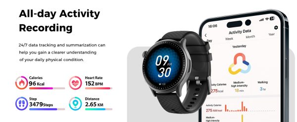 2025 1.43" Disc Smart Watch — Slim Fitness Tracker with 3ATM Water Protection - Image 8