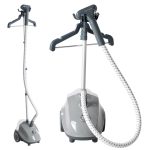 Standing Garment Steamer — 1500W power, 1.7L tank, wheels, 55-minute continuous steam