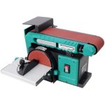 4"×36" Belt + 6" Disc Benchtop Sander — Tilt-Up Belt (0–90°), Quick-Release Changeover, Compact Steel Build
