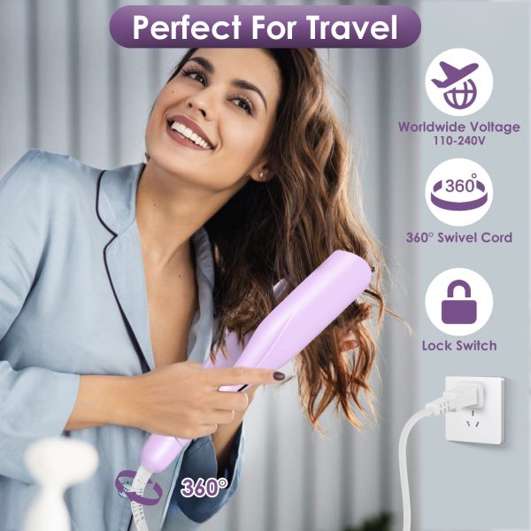 1.41" Ceramic Hair Waver — Fast Heat, 5 Temps, Dual-Voltage, Anti-Scald - Image 4