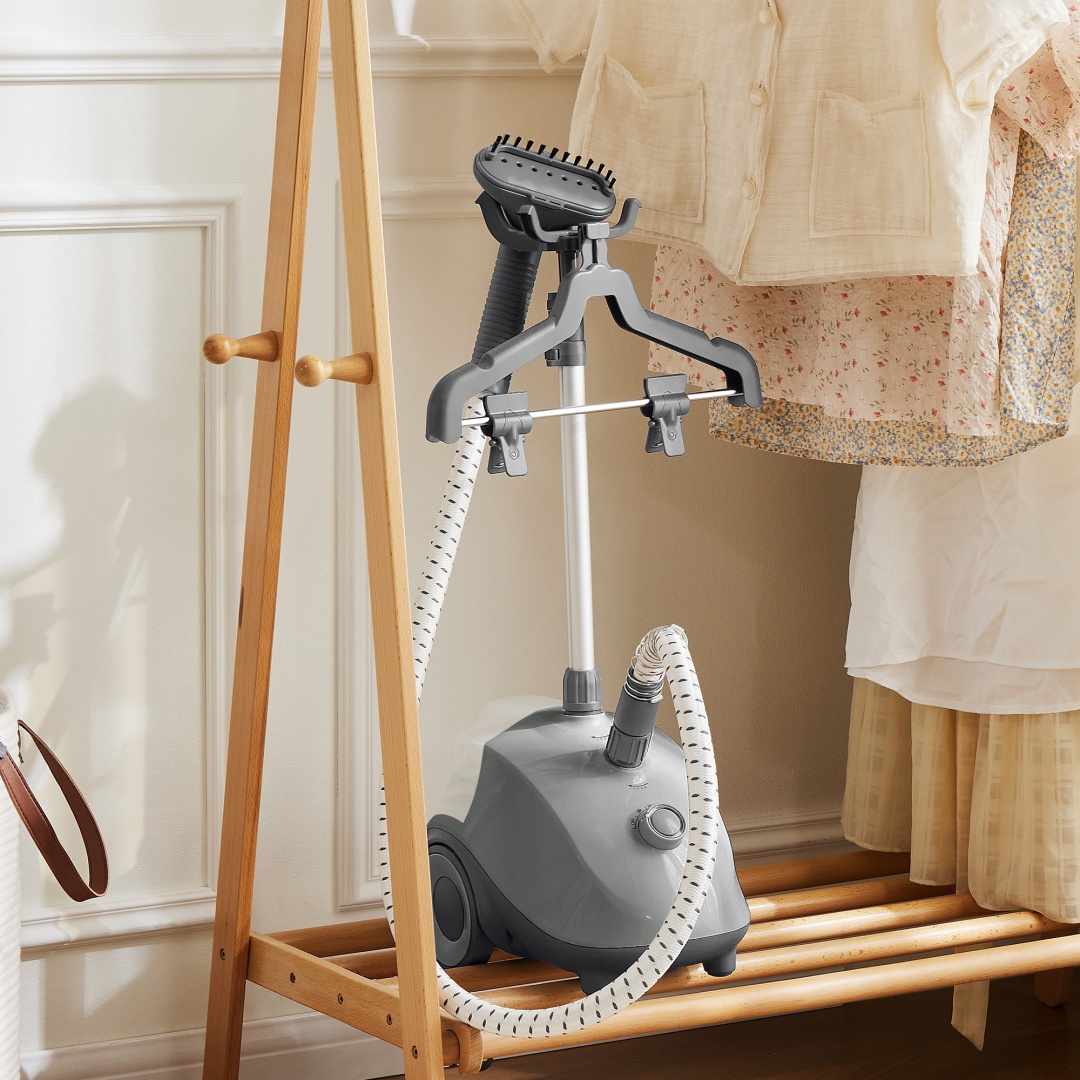 Standing Garment Steamer — 1500W power, 1.7L tank, wheels, 55-minute continuous steam 9 Standing Garment Steamer — 1500W power, 1.7L tank, wheels, 55-minute continuous steam - Image 9