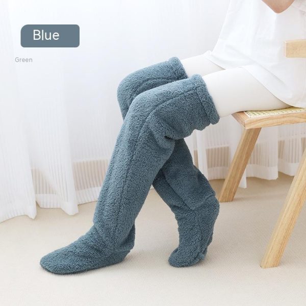 Cozy Over-Knee Fuzzy Socks — Plush Warmth for Home, Sleep & Lounging - Image 6