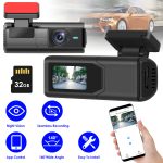 2K Front Dash Cam with Wi-Fi — 140° Wide View, Night Vision, Loop Recording, 32GB Card Included