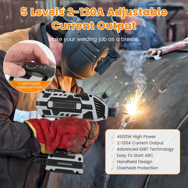 Portable 120A Handheld Stick Welder (110V) — IGBT Inverter, 5-Level Output - Image 7