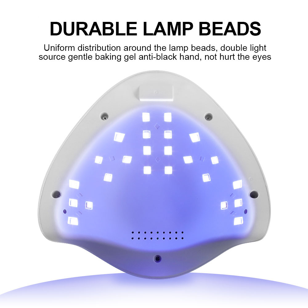 LED/UV Nail Lamp with Auto Sensor — LCD Display, Fast Cure, Removable Base (Fingers & Toes) 4 LED/UV Nail Lamp with Auto Sensor — LCD Display, Fast Cure, Removable Base (Fingers & Toes) - Image 4
