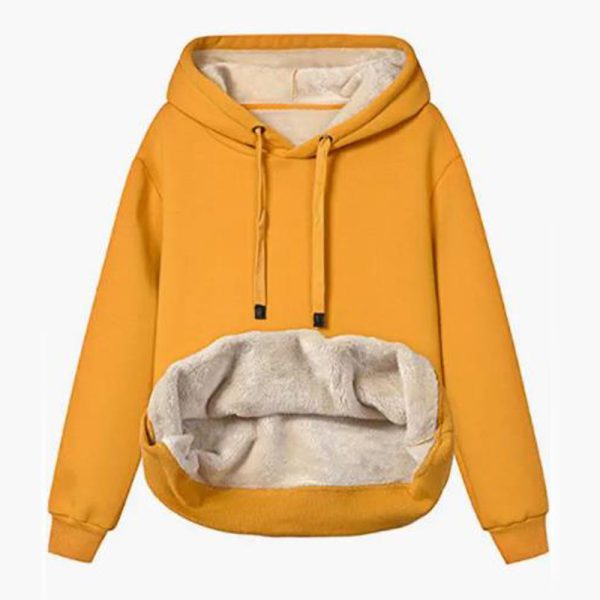 Lamb-Fleece Hooded Sweatshirt Jacket — Warm Pockets, Sporty Comfort (S–XXL) - Image 2