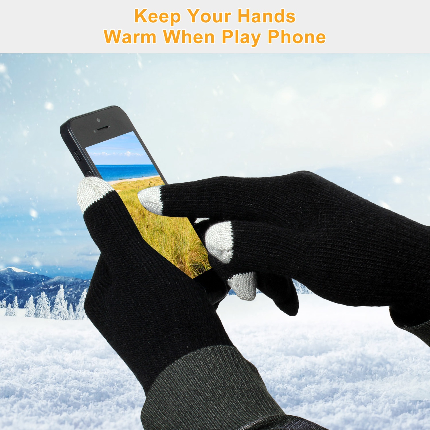 Unisex Knit Touchscreen Gloves — Full-Finger, Warm, Winter-Ready 9 Unisex Knit Touchscreen Gloves — Full-Finger, Warm, Winter-Ready - Image 9