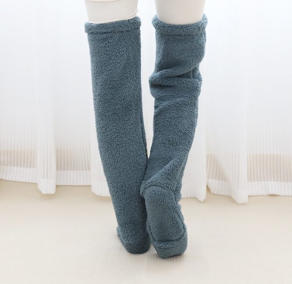 Cozy Over-Knee Fuzzy Socks — Plush Warmth for Home, Sleep & Lounging - Image 7