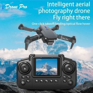 2025 E88 Pro Mini Drone — Dual-Camera, Optical-Flow Hover, LED Lights, Screen/App Control