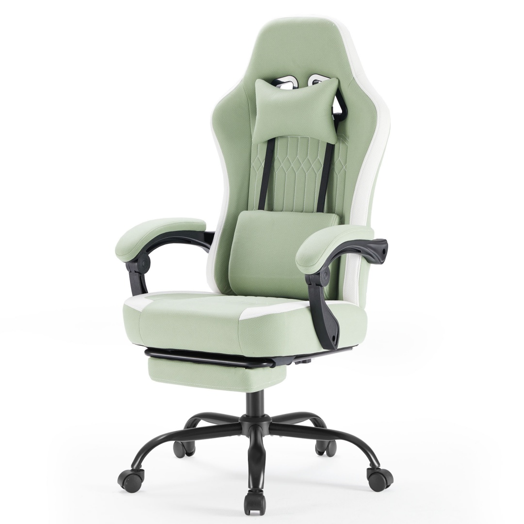 Ergonomic Gaming Chair — Pocket-Spring Seat, 90–135° Recline, Headrest & Footrest 10 Ergonomic Gaming Chair — Pocket-Spring Seat, 90–135° Recline, Headrest & Footrest - Image 10