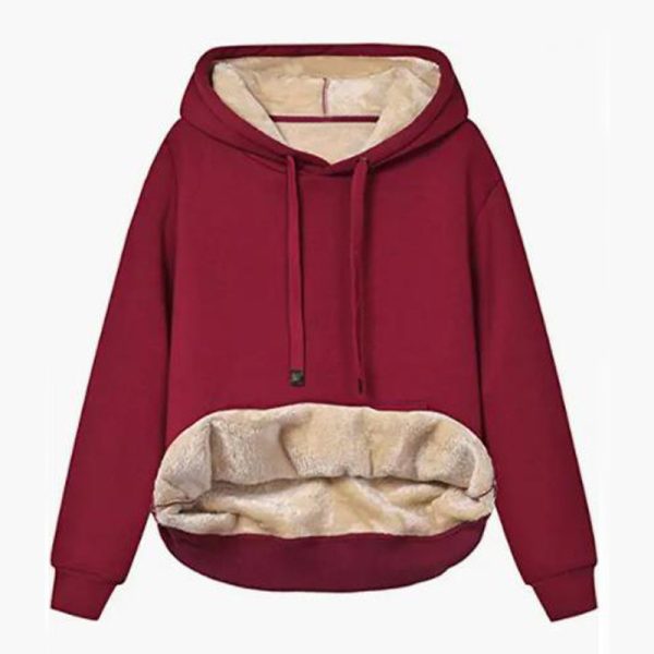 Lamb-Fleece Hooded Sweatshirt Jacket — Warm Pockets, Sporty Comfort (S–XXL) - Image 4